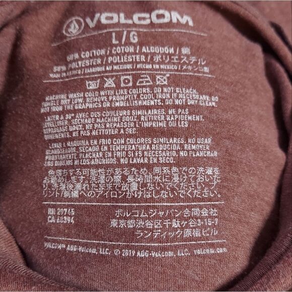 Mens Volcom Logo T-shirt Size L - Picture 8 of 8